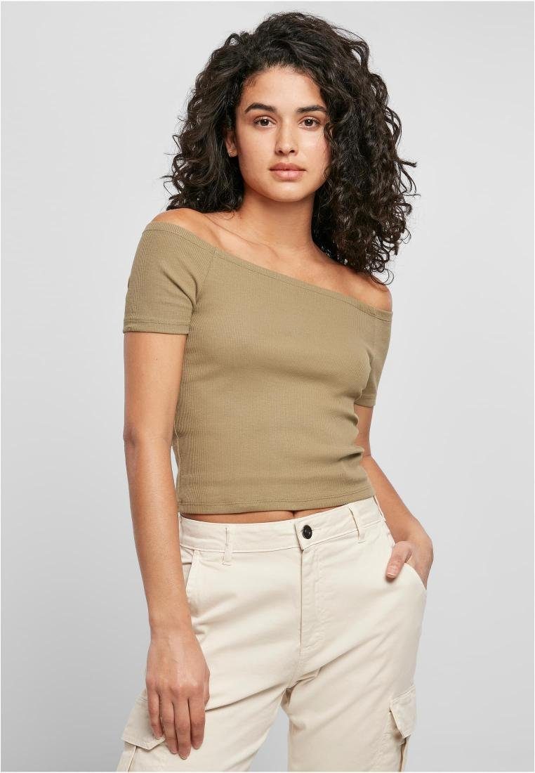URBAN CLASSICS Rundhalsshirt Damen Off Shoulder günstig online kaufen