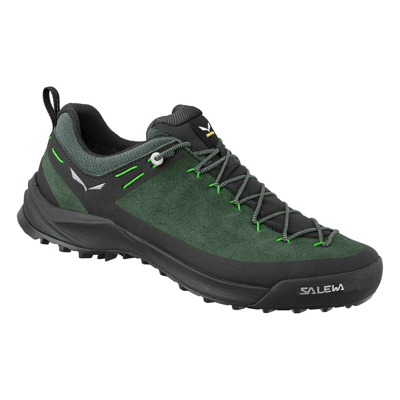 Salewa Wildfire Leather (Zustieg, Wildleder) grün Herren Wanderschuh