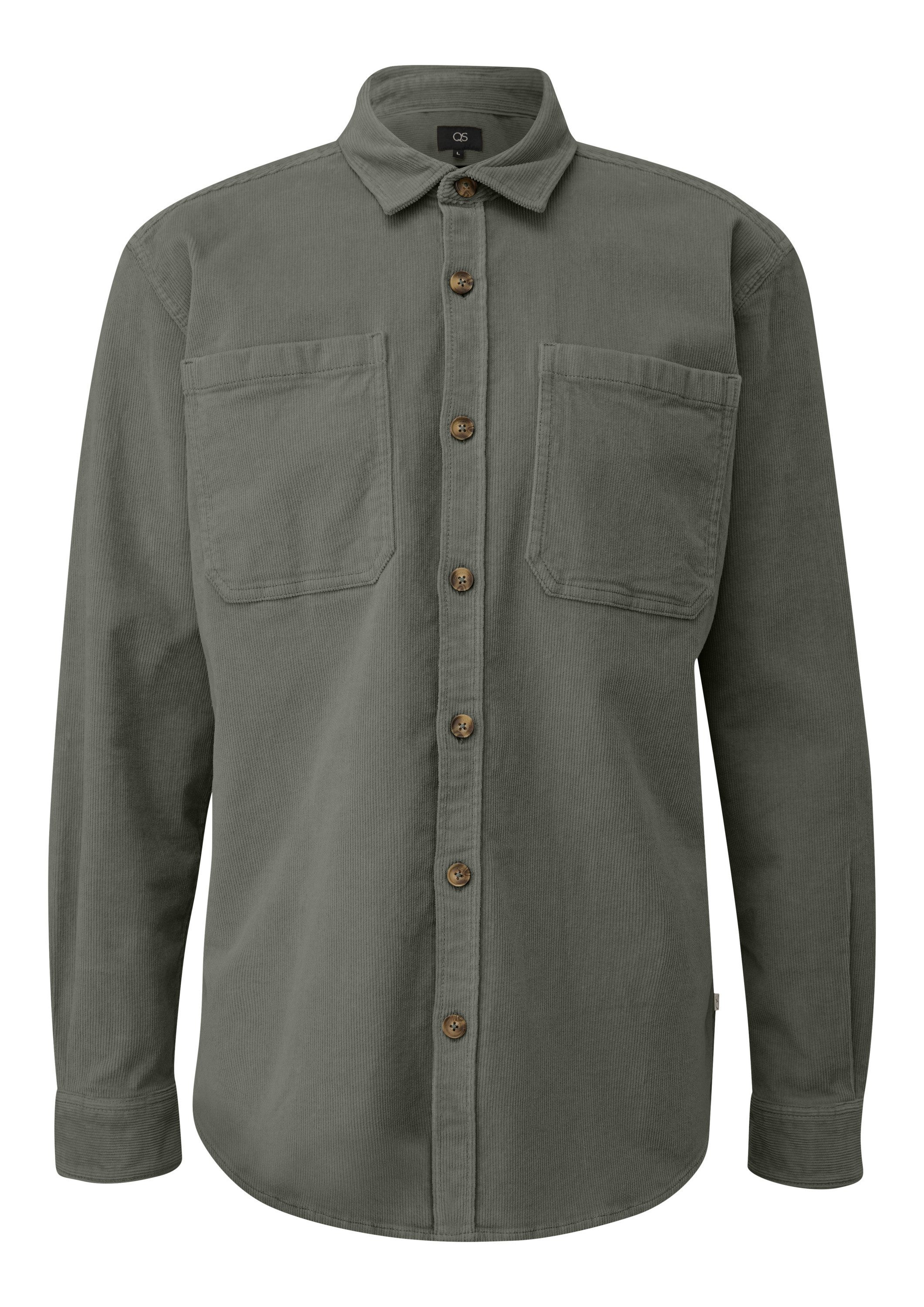 QS Hemdjacke Hemd Overshirt aus Cord günstig online kaufen