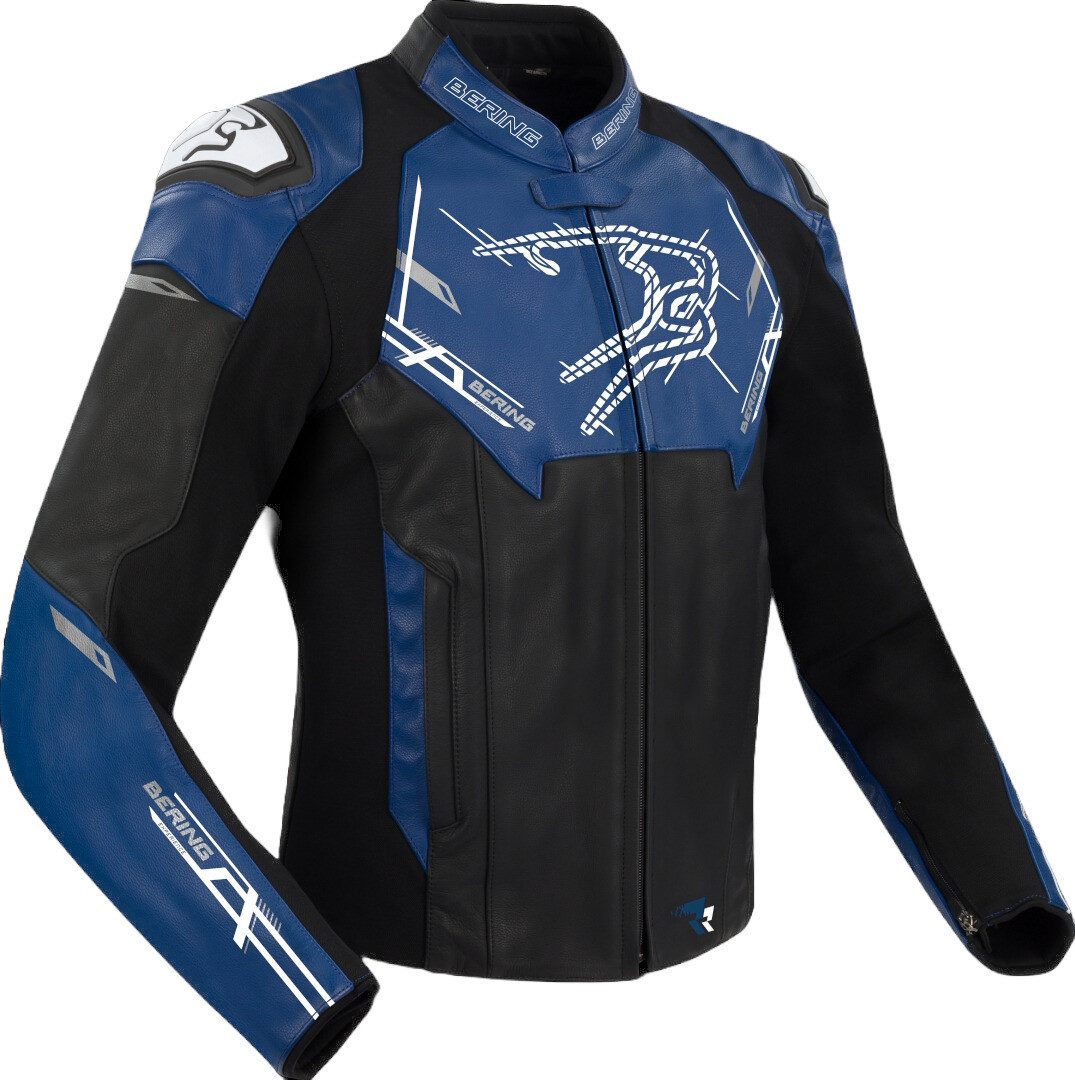 Bering Motorradjacke Snap Motorrad Leder-/Textiljacke