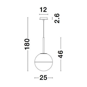 click-licht Hängeleuchte Pendelleuchte Cantona in Messing und Weiß E27 1-flammig, keine Angabe, Leuchtmittel enthalten: Nein, warmweiss, Hängeleuchte, Pendellampe, Pendelleuchte