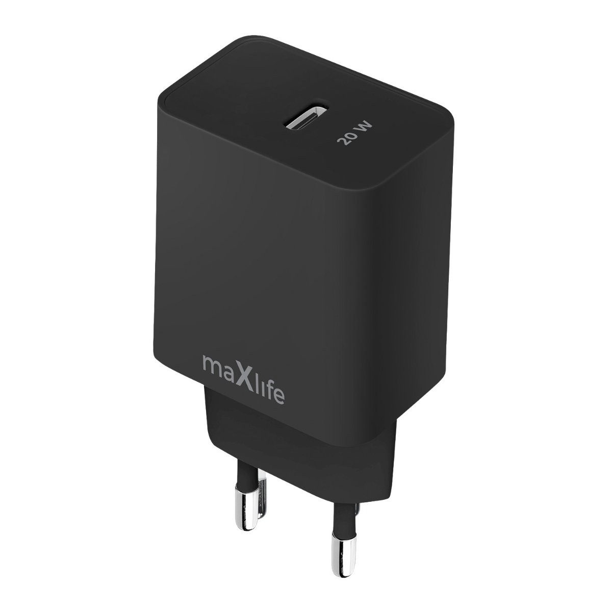 MaXlife Maxlife MXTC-13-20C PD QC Ladegerät 1x USB-C 20W schwarz Smartphone-Ladegerät