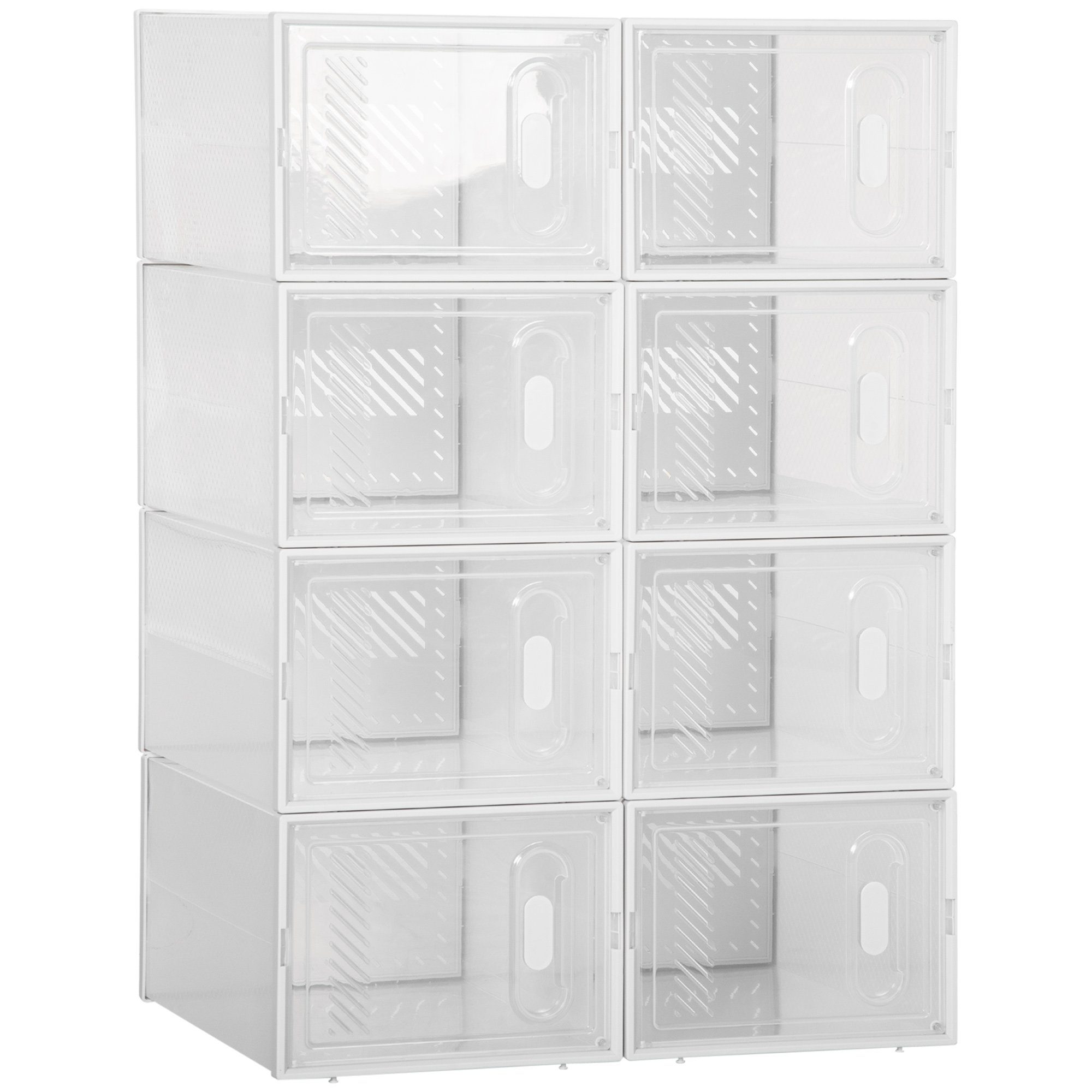 HOMCOM Schuhregal Aufbewahrungsbox mit 8 Fächern, günstig online kaufen