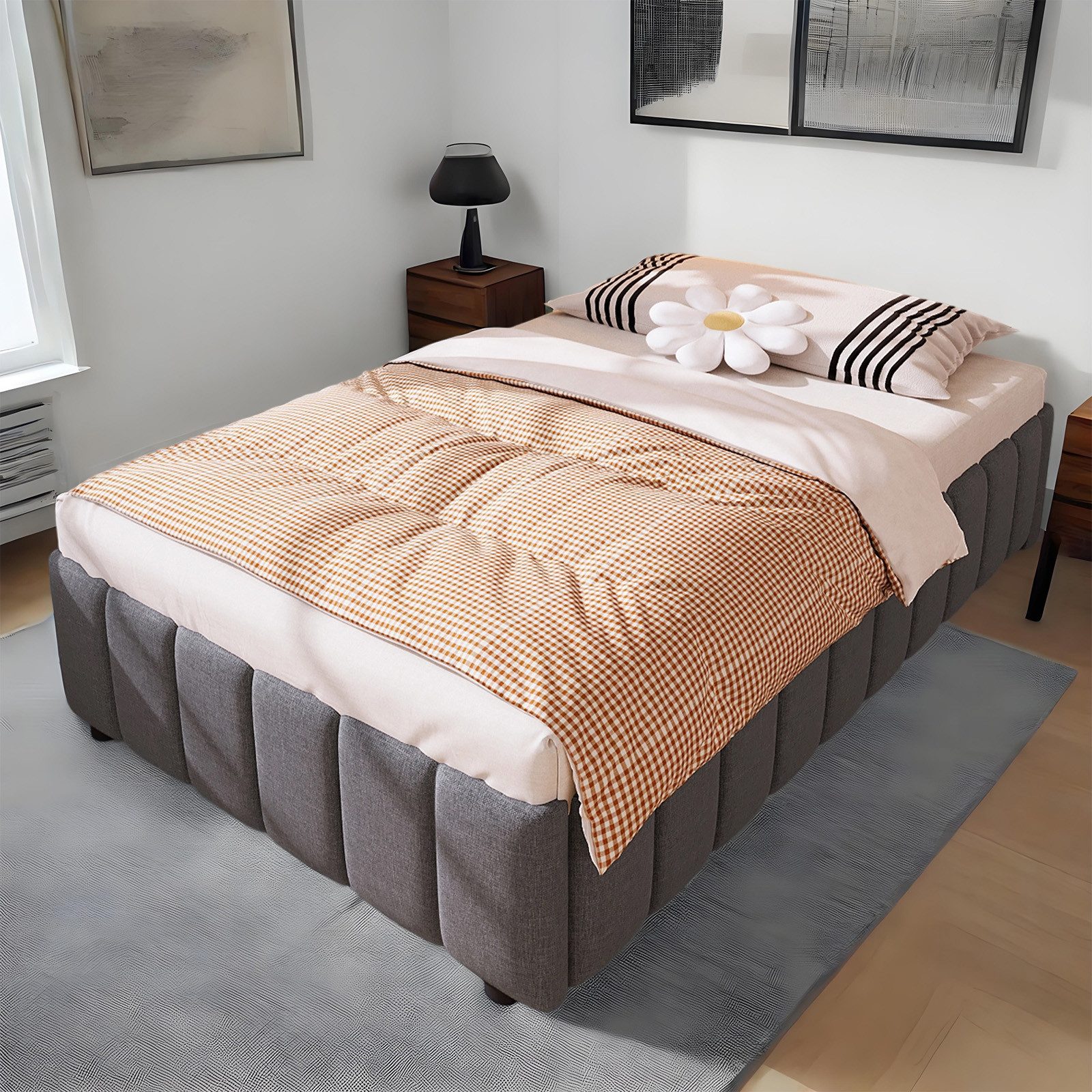 MODFU Polsterbett Stauraumbett (90x200 cm mit günstig online kaufen