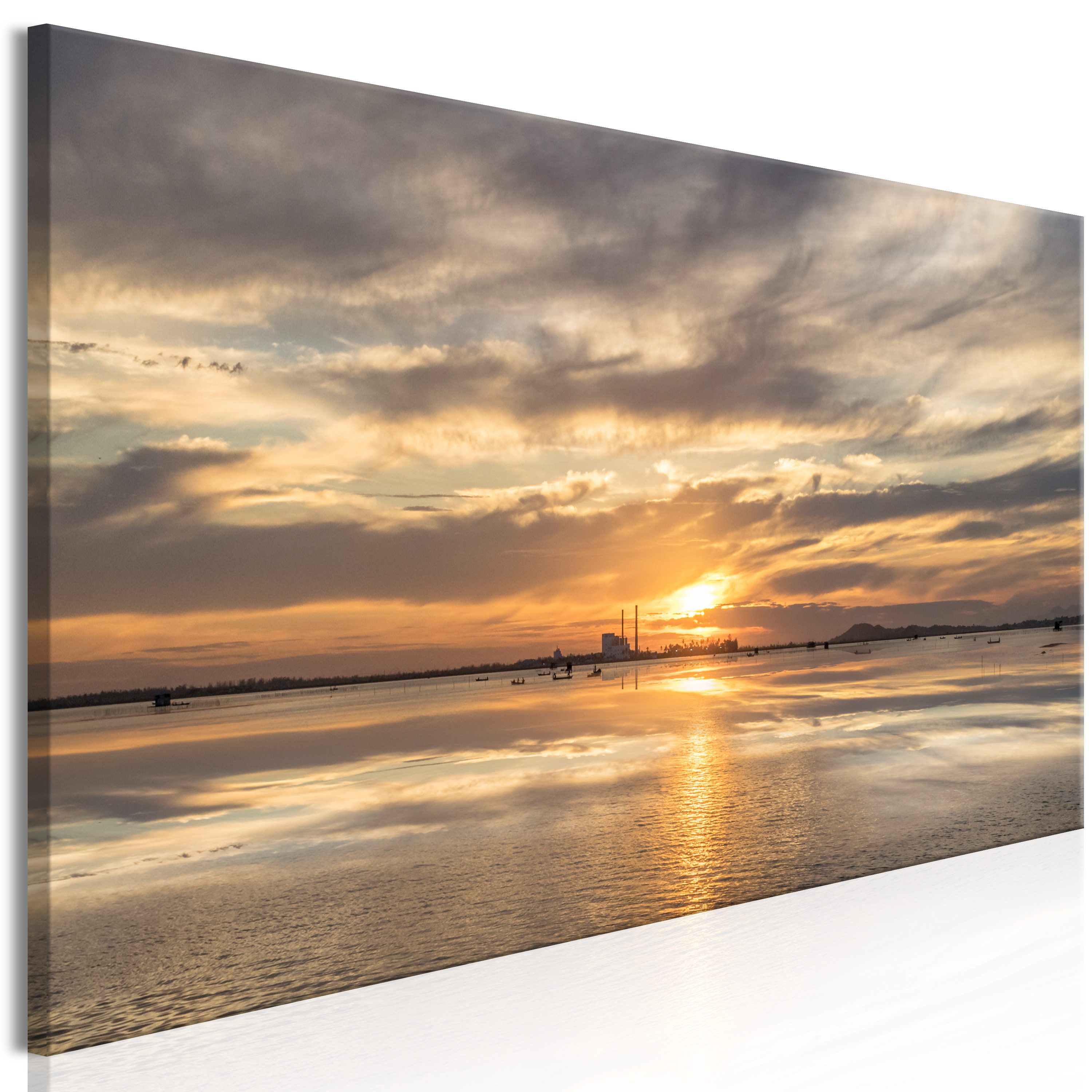 Artgeist Wandbild Cloudy Evening (1 Part) Narrow