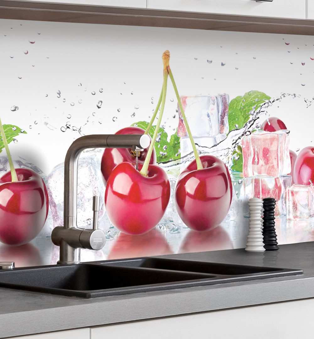 MyMaxxi Dekorationsfolie Küchenrückwand selbstklebend Cherry Spritzschutz günstig online kaufen