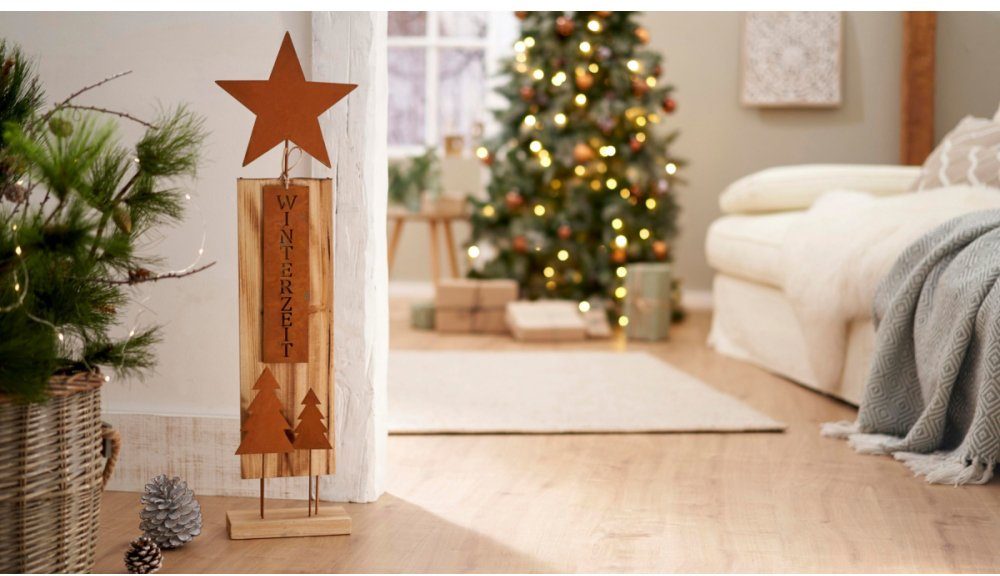 Schneider Weihnachtsfigur Weihnachtsdeko (1 St), aus Holz, Höhe ca. 84 cm