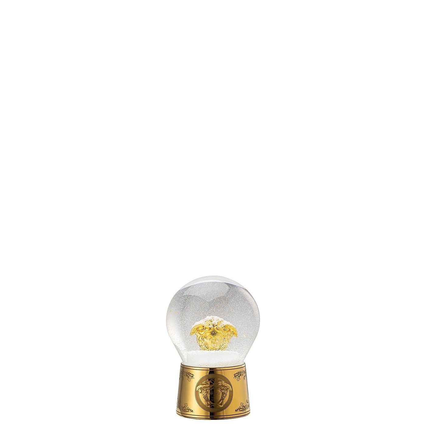 Rosenthal meets Versace Schneekugel Versace Golden Medusa Schneekugel