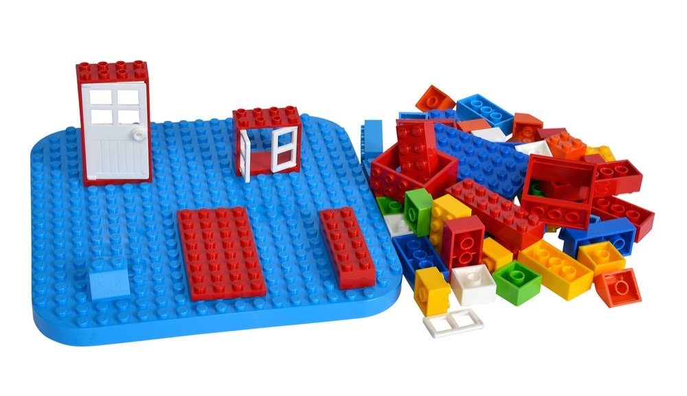 SIMBA Simba Konstruktionsspielzeug Blox Eimer 250 Teile bunt 104114518 Spielbausteine