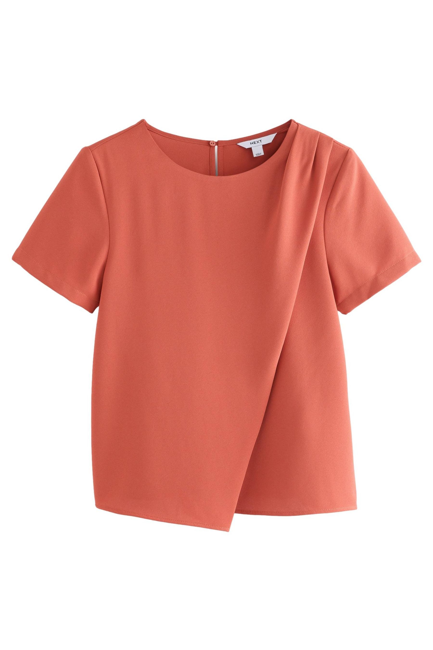 Next Blusenshirt Kurzärmeliges asymmetrisches Top aus günstig online kaufen