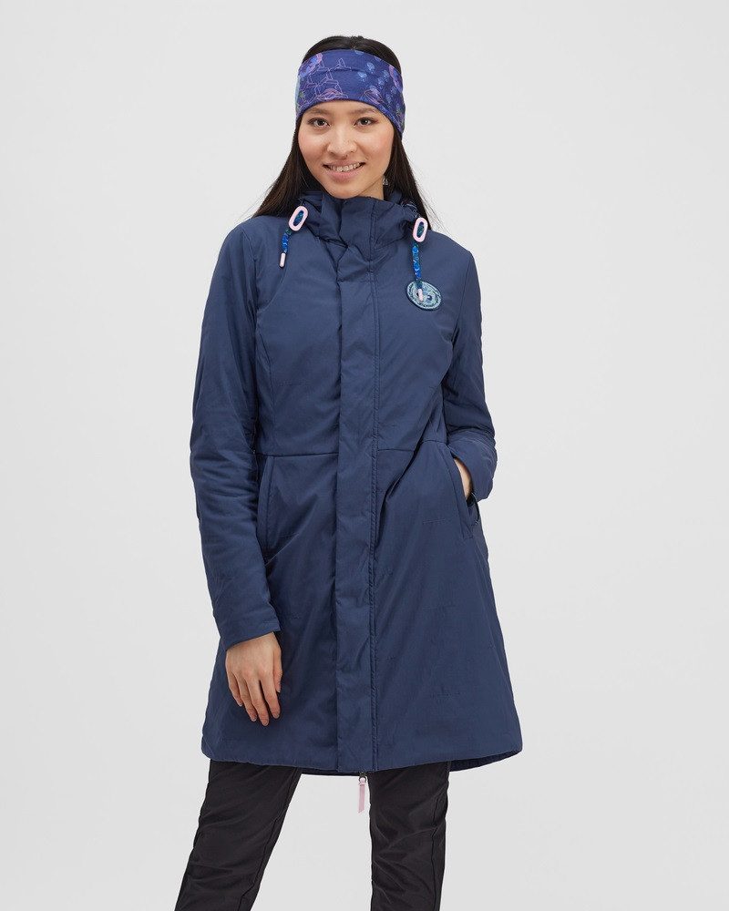 silvini Wintermantel Monteso mit PrimaLoft Isolierung navyblau Damen