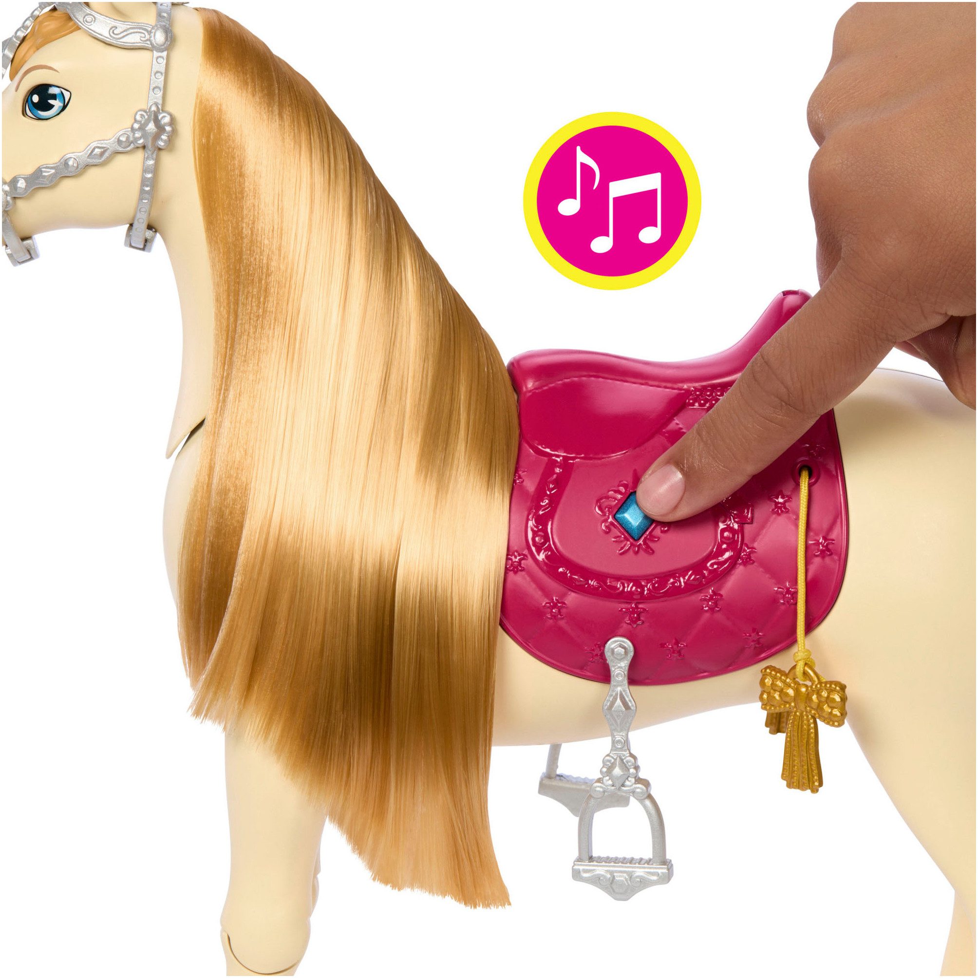 Barbie Dress-Up Doll Mysteries: The Mysterious Horse Adventure Toy Horse, Interactive; with Sound
