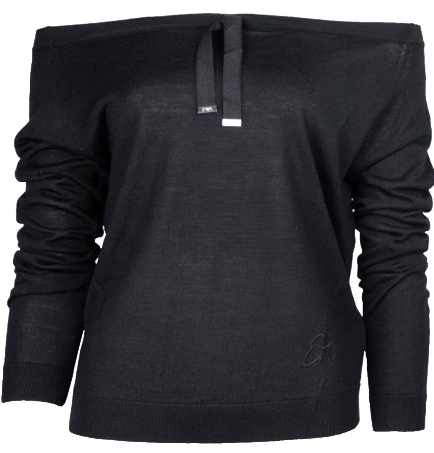 Emporio Armani Strickpullover Damen Pullover Feinstrick Schulterfreier Boot günstig online kaufen