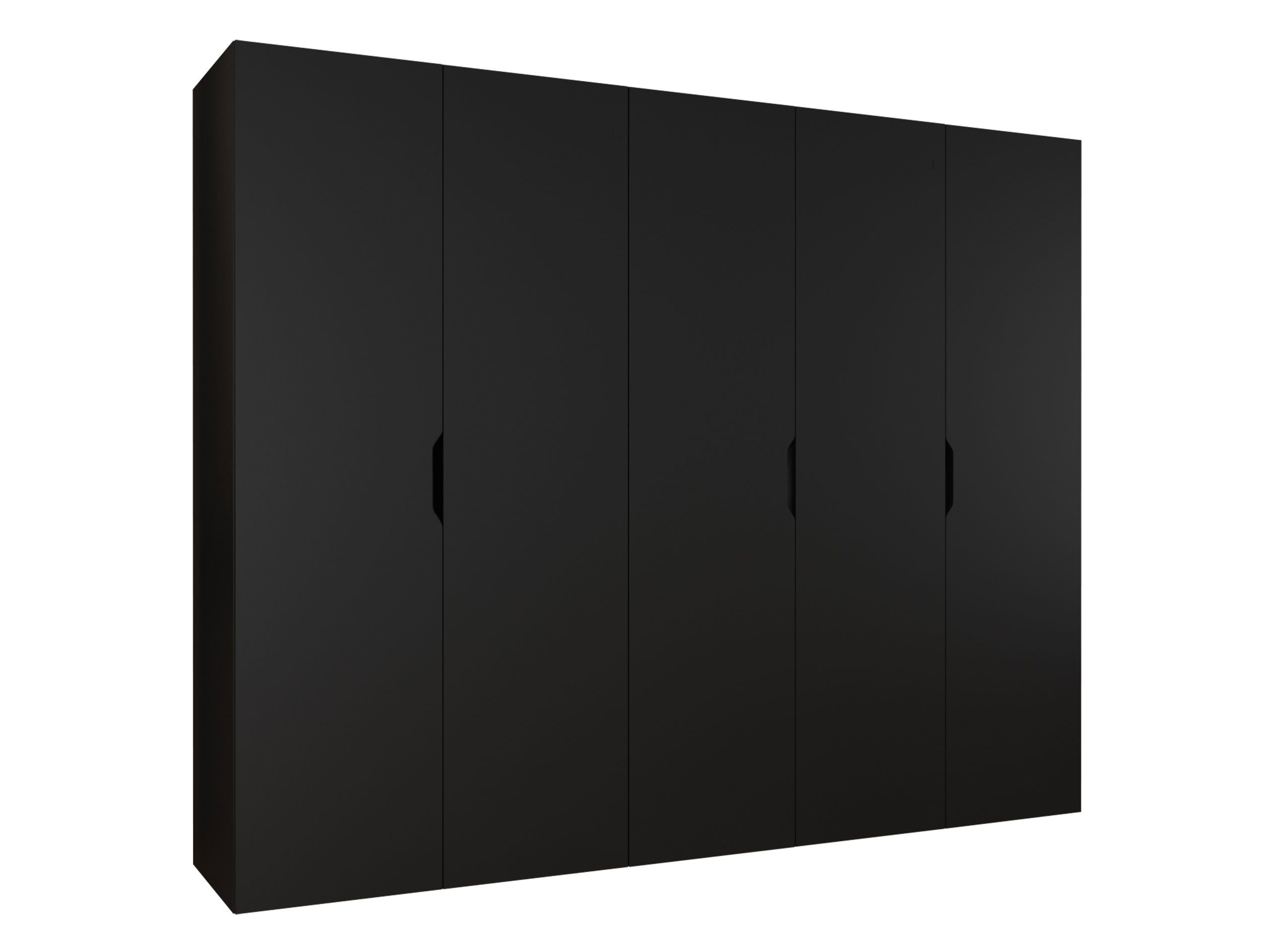 MIRJAN24 Kleiderschrank Malaga 250 (mit fünf Drehtüren) gedämpftem Schließsystem, 250x52x202 cm