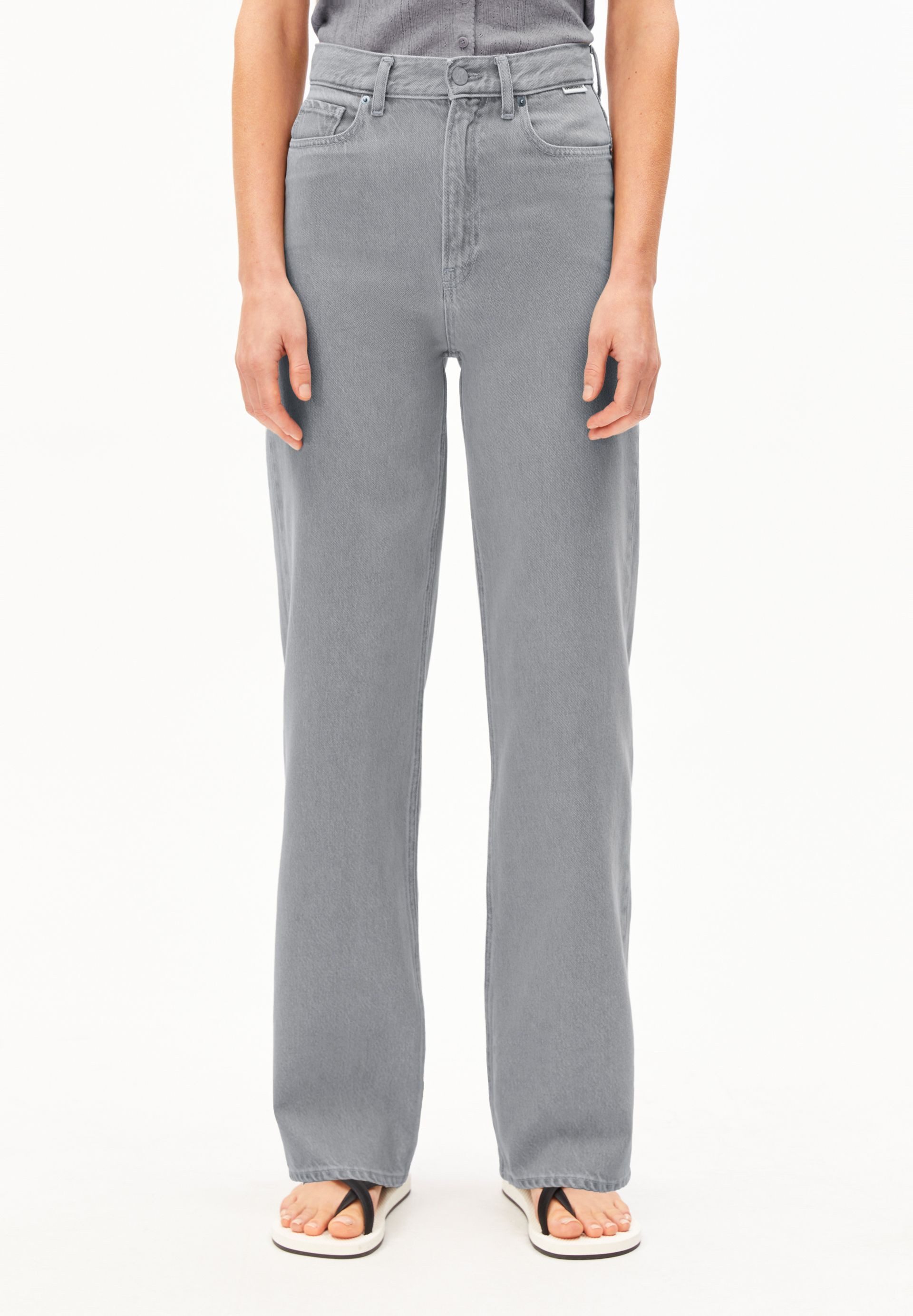 Armedangels Weite Jeans ENIJAA TENCEL™ Lyocell Mix Non Stretch (Non-Stretch, Regular Fit) High waist