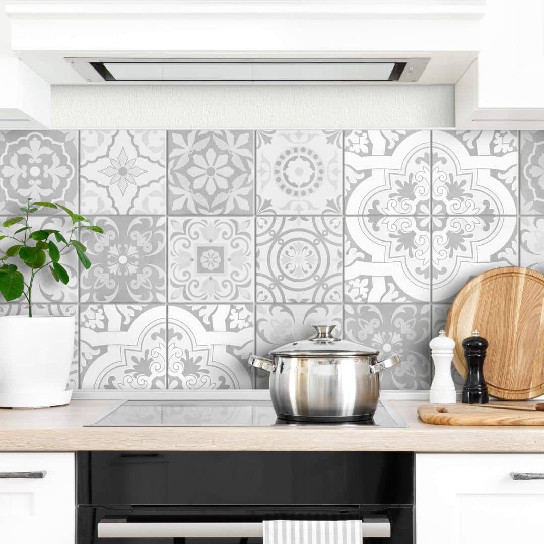 K&L Wall Art Fliesenaufkleber Klebefliese Sticker selbstklebend Ornamente B günstig online kaufen