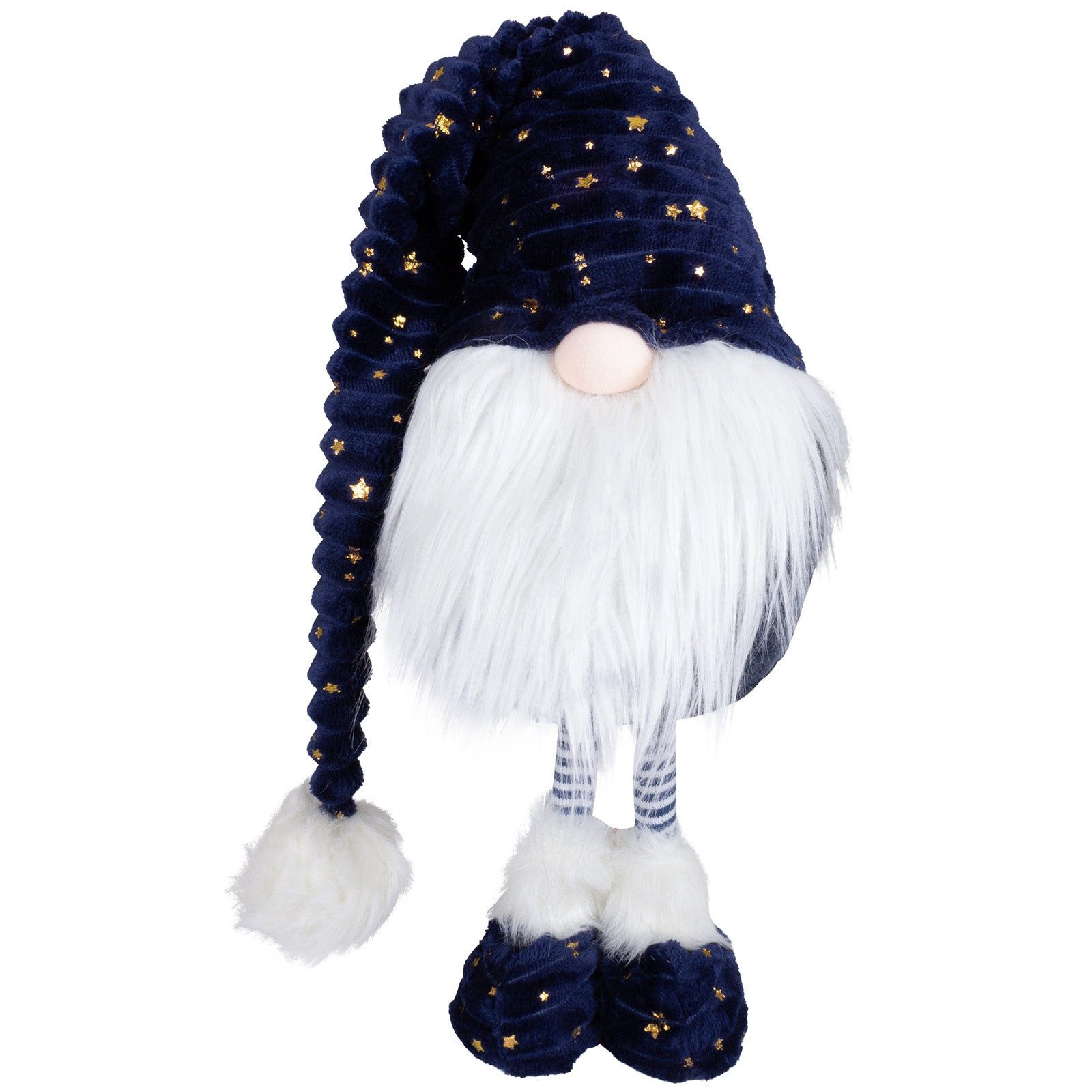 Christmas Paradise Бес Weihnachten 45 cm (107 cm) (Dekofigur, 1 St., stehend), Weihnachtsdeko Gnom blau-weiß
