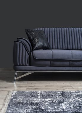 Villa Möbel Sofa Bond, 1 Stk. 2-Sitzer, Quality Made in Turkey, Luxus-Microfaser (100% Polyester)