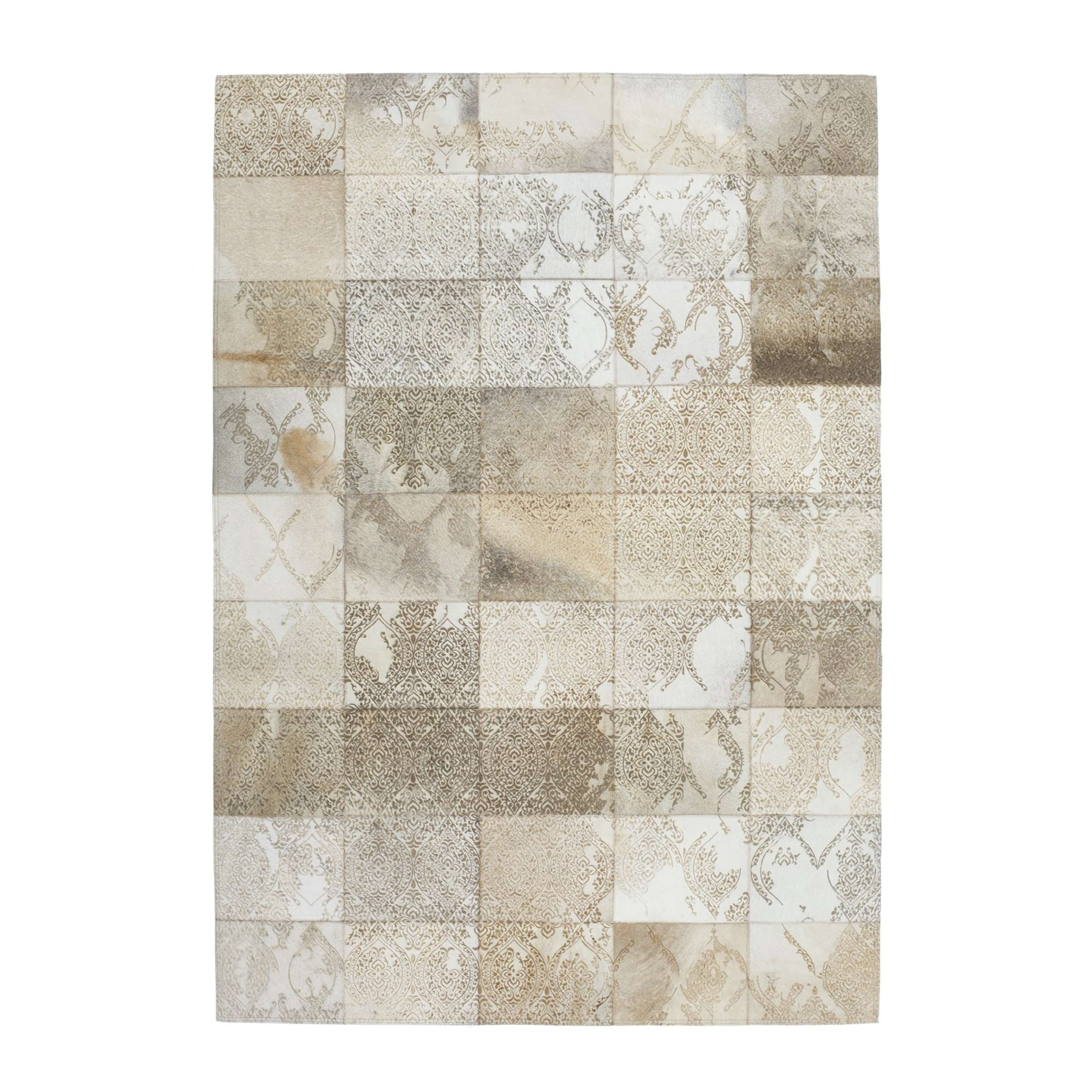 Qiyano Teppich Kurzflorteppich Ines 100 Gold 75 x 140 cm