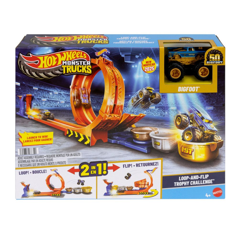 Mattel® Spielzeug-Monstertruck Hot Wheels Monster Trucks 2 in 1 Loop & Flip günstig online kaufen