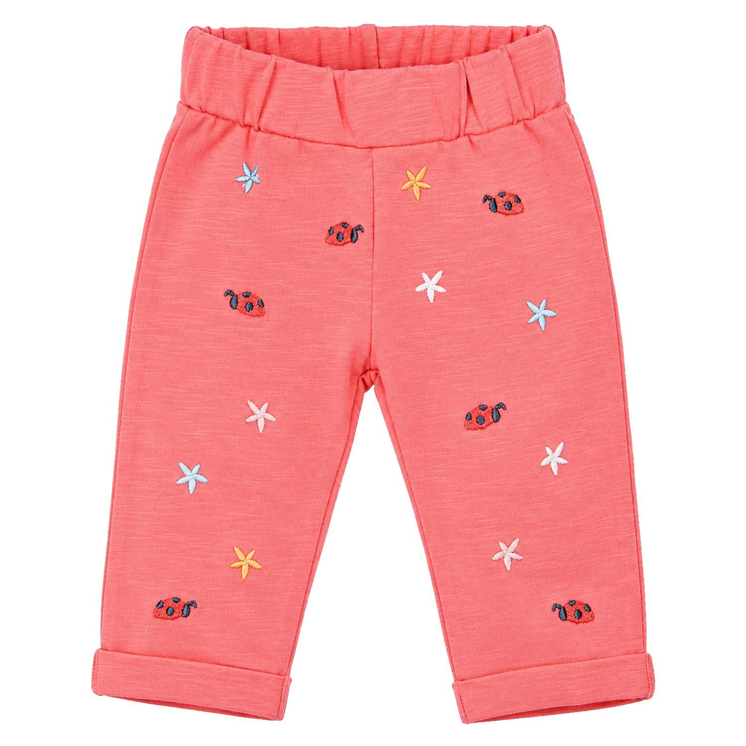 BONDI Leggings Leggings 'Marienkäfer' mit Stickerei 93693 - Koral