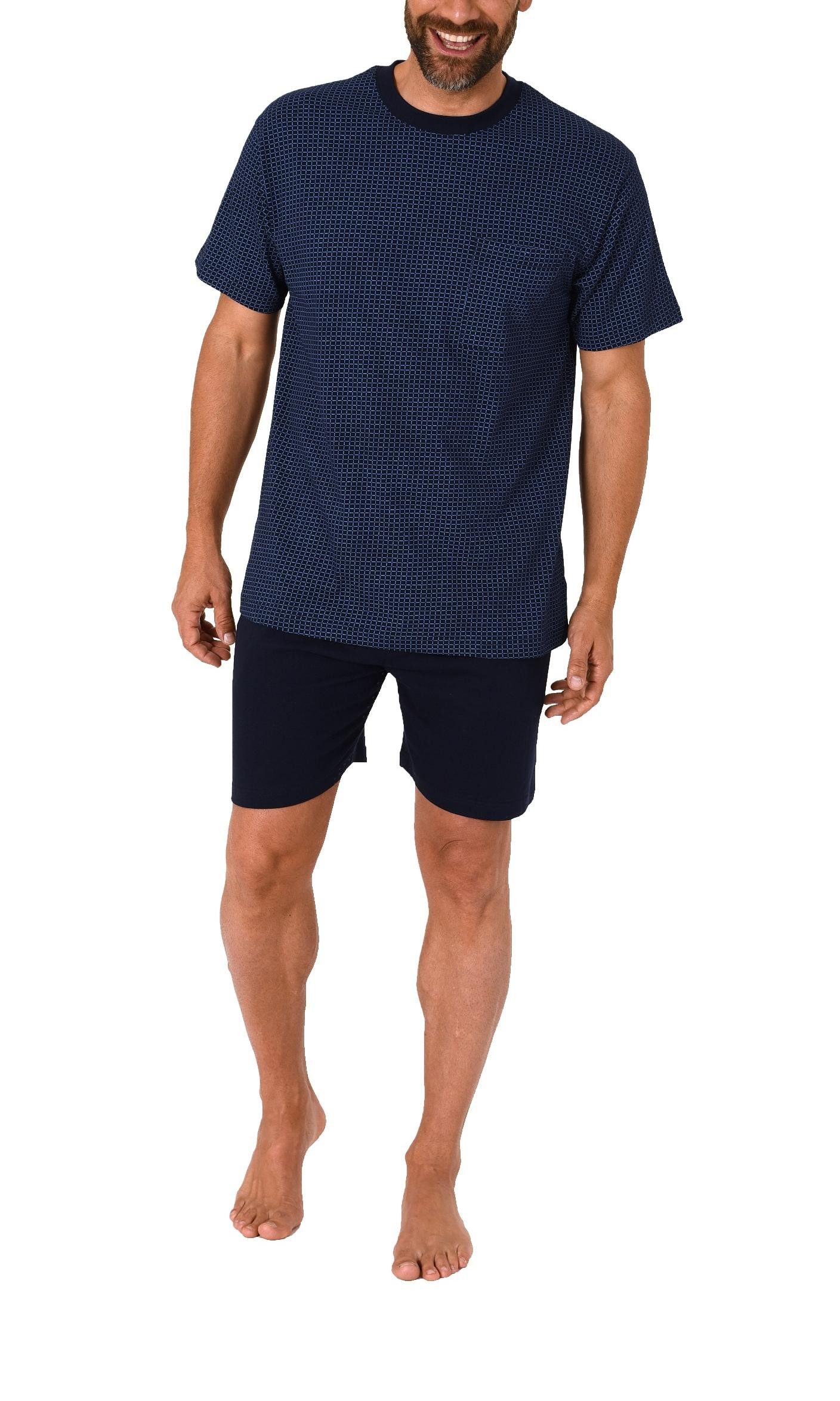 Pyjama Herren Shorty kurzarm Schlafanzug- 112 511