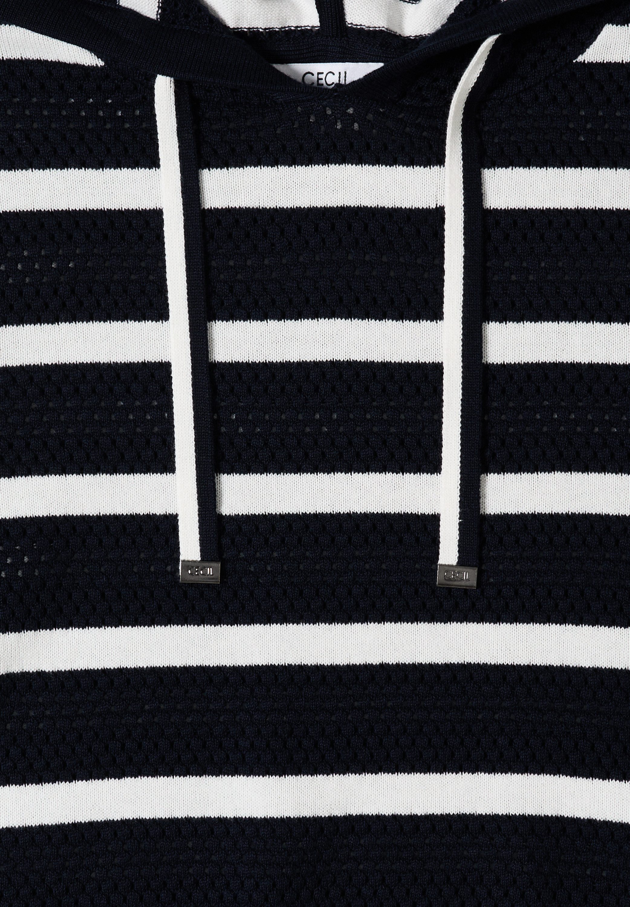 CECIL Strickpullover mit Kapuze