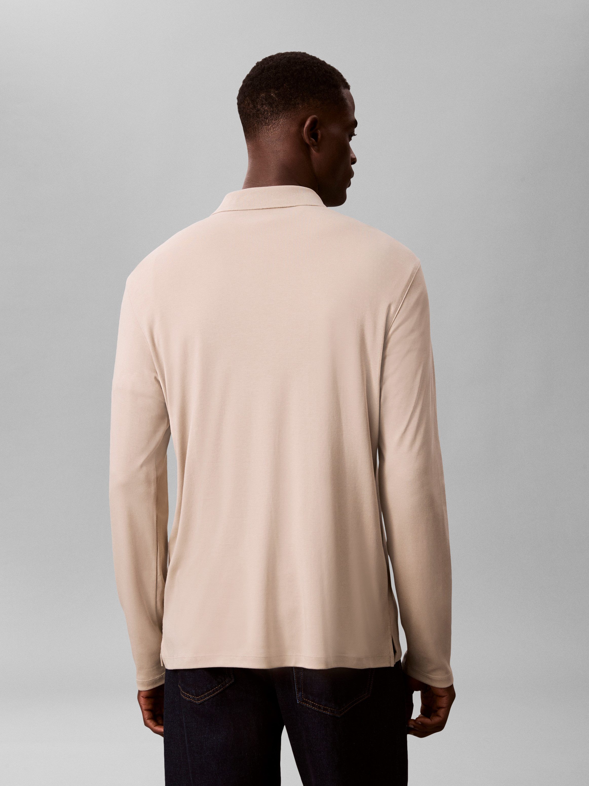 Calvin Klein Langarm-Poloshirt LS SUPIMA COTTON SOLID POLO regular fit mit günstig online kaufen