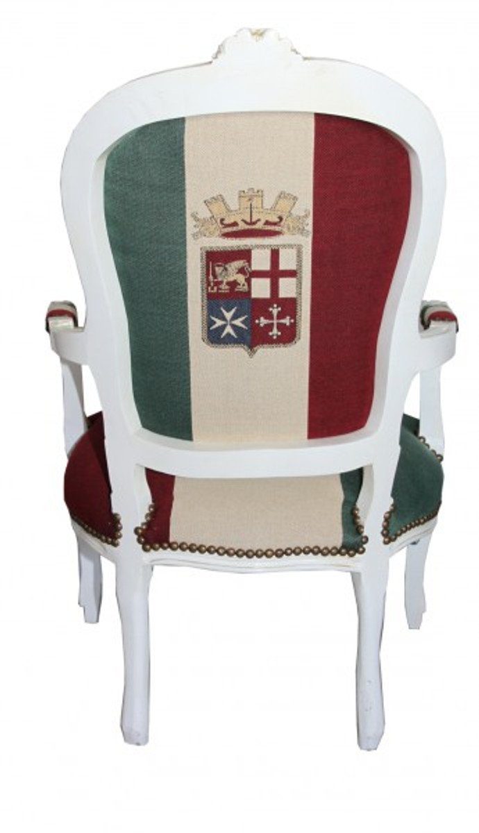 Padrino Besucherstuhl Stil Antik Salon Barock Creme Stuhl Italien - Casa /