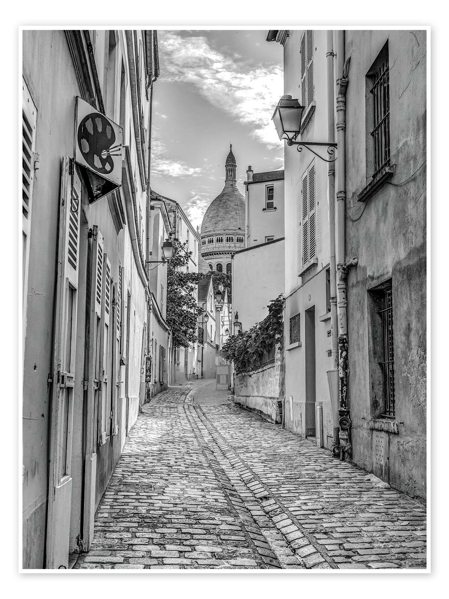 Posterlounge Wandbild Pariser Gasse, Assaf Frank, erhältlich als Poster, Leinwandbild, Wandsticker oder Acrylglasbild