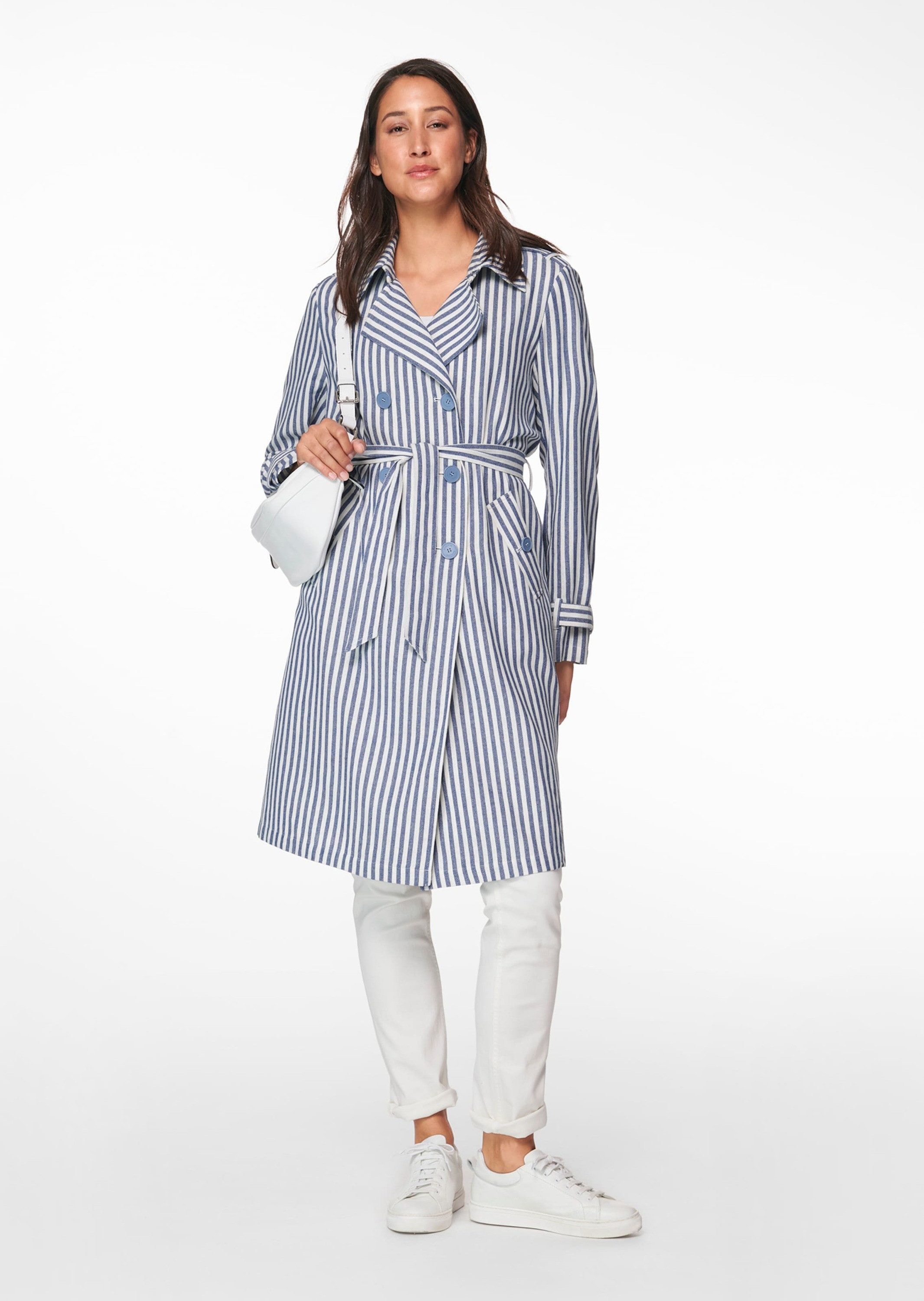 MADELEINE Kurzmantel Trenchcoat mit Streifen günstig online kaufen