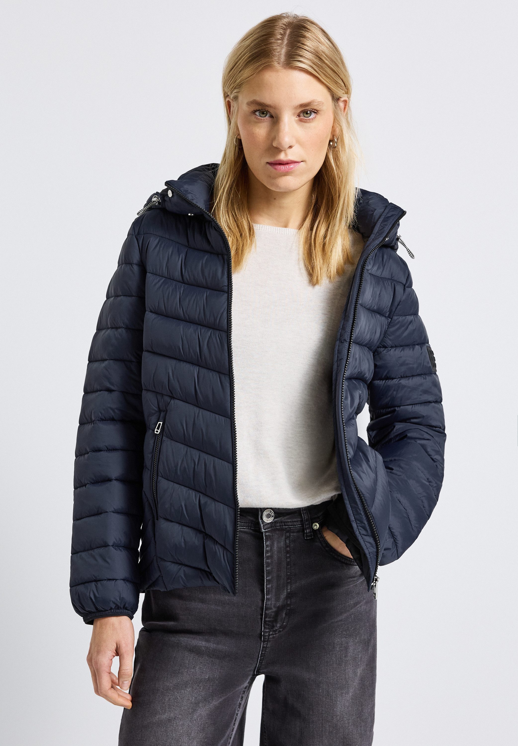 STREET ONE Steppjacke mit Kapuze mit günstig online kaufen