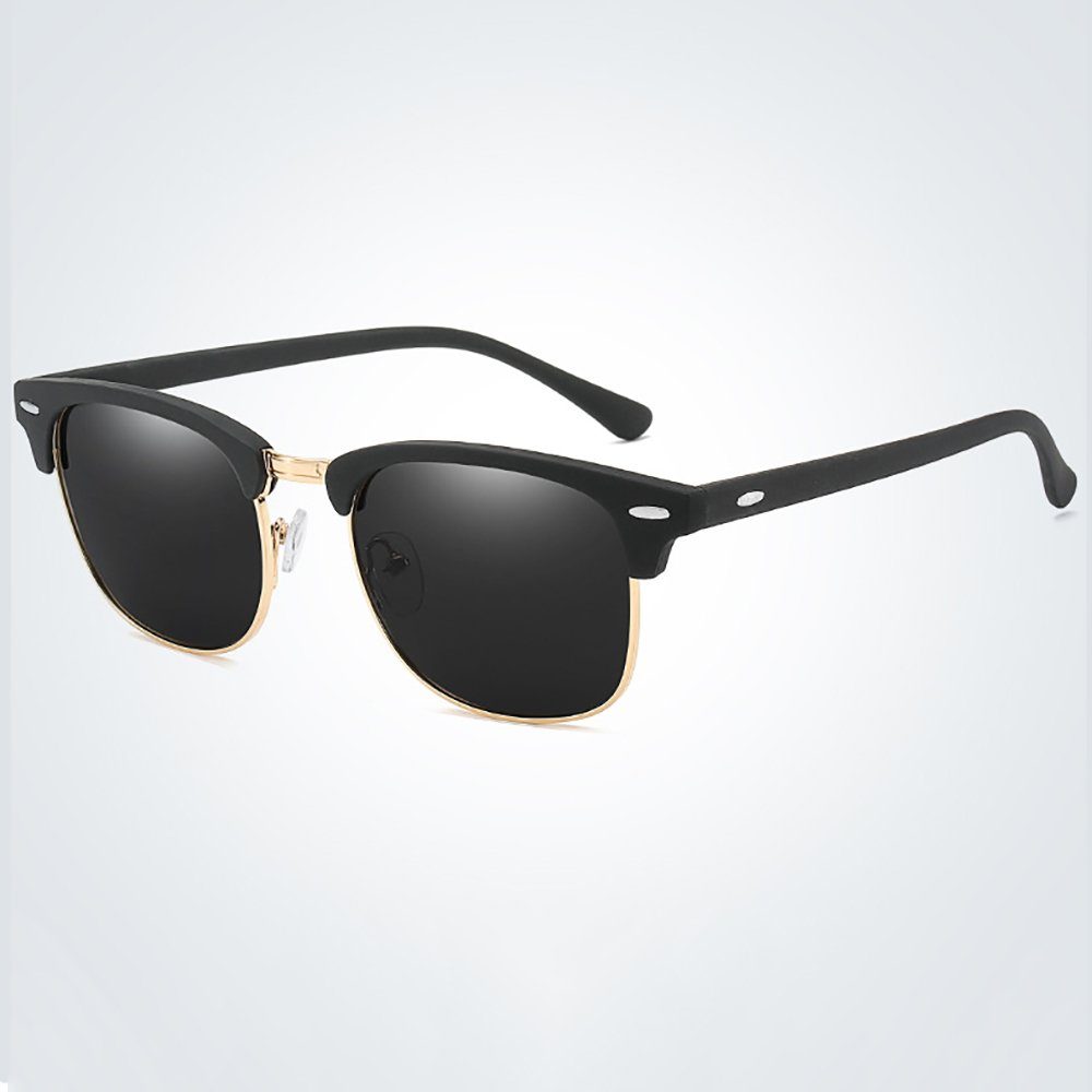 Leway Sonnenbrille »Sonnenbrille Damen polarisiert Herren Retrobrille  Halbrand für Reisen, Autofahren und Angeln, Meer« online kaufen | OTTO