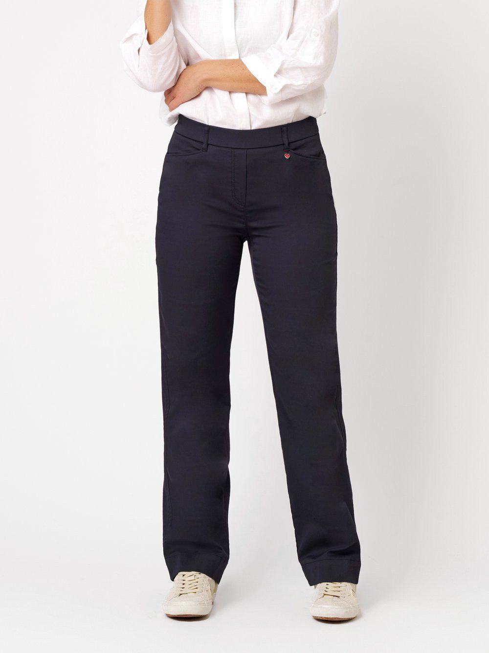 Relaxed by TONI Palazzohose Scarlet Wide aus Baumwoll-Satin
