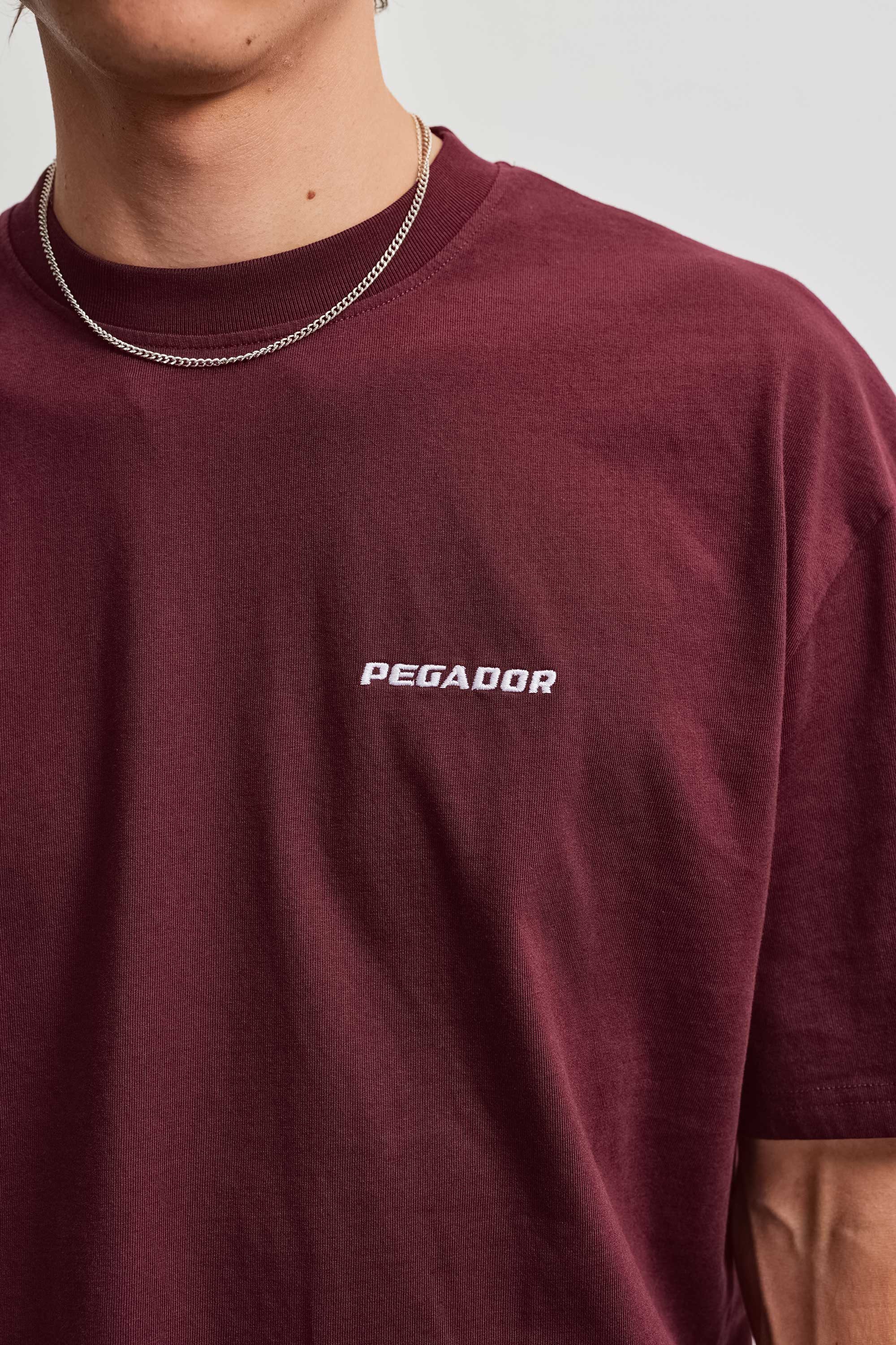 PEGADOR T-Shirt LOGO OVERSIZED TEE Baumwolle, oversize – Bild 4 von 5