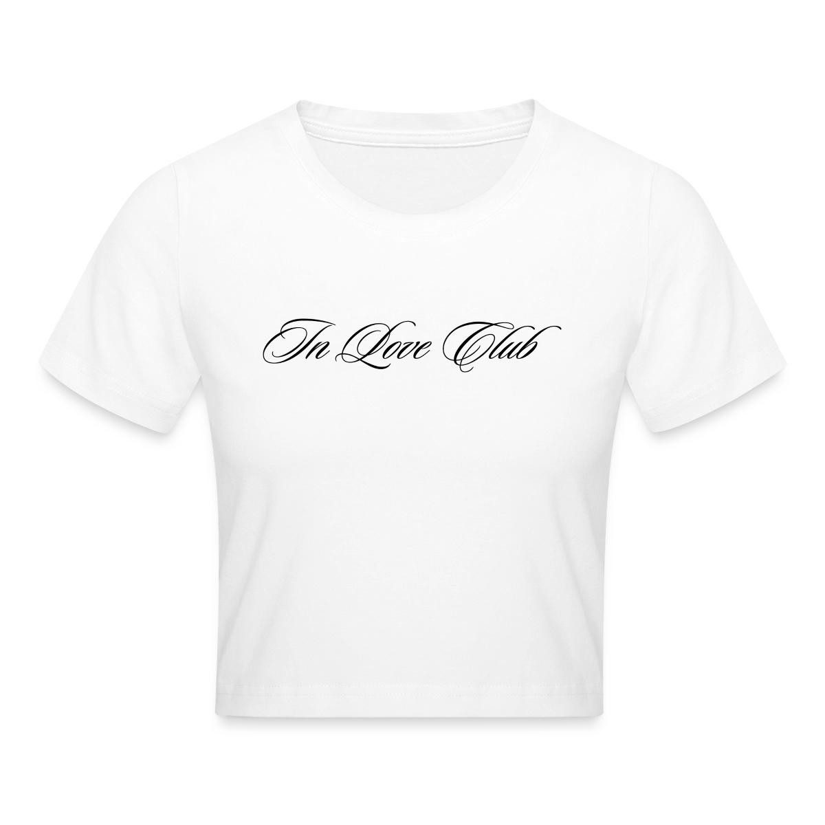 Spreadshirt T-Shirt In Love Club, Romantische Liebe Crop Top (1-tlg)