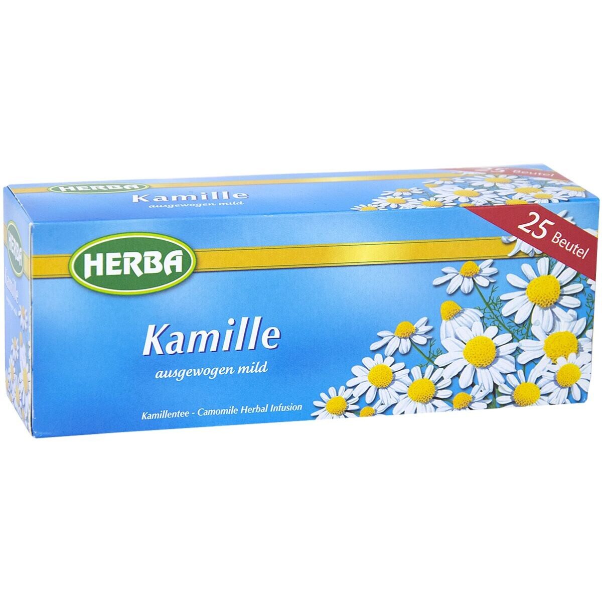 HERBA Tee Kamille, 25 Teebeutel, Kräutertee