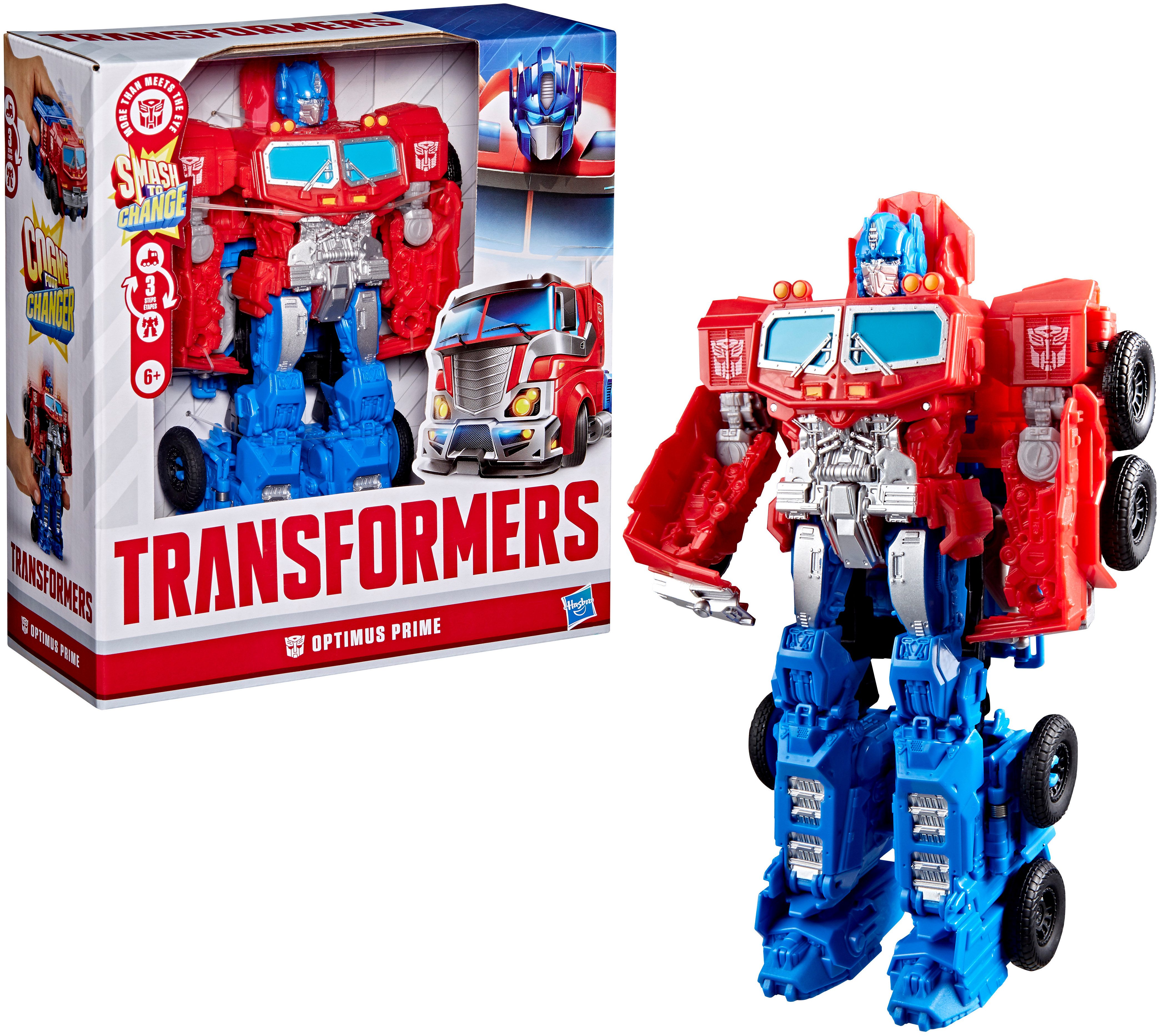 Hasbro Actionfigur Transformers Smash Changers Optimus Prime