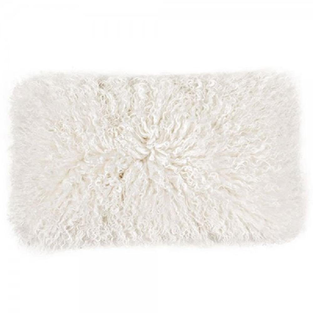 PAD Kissenhülle Kissenhülle Lammfell Kissen Glory Weiß (30x50cm) günstig online kaufen