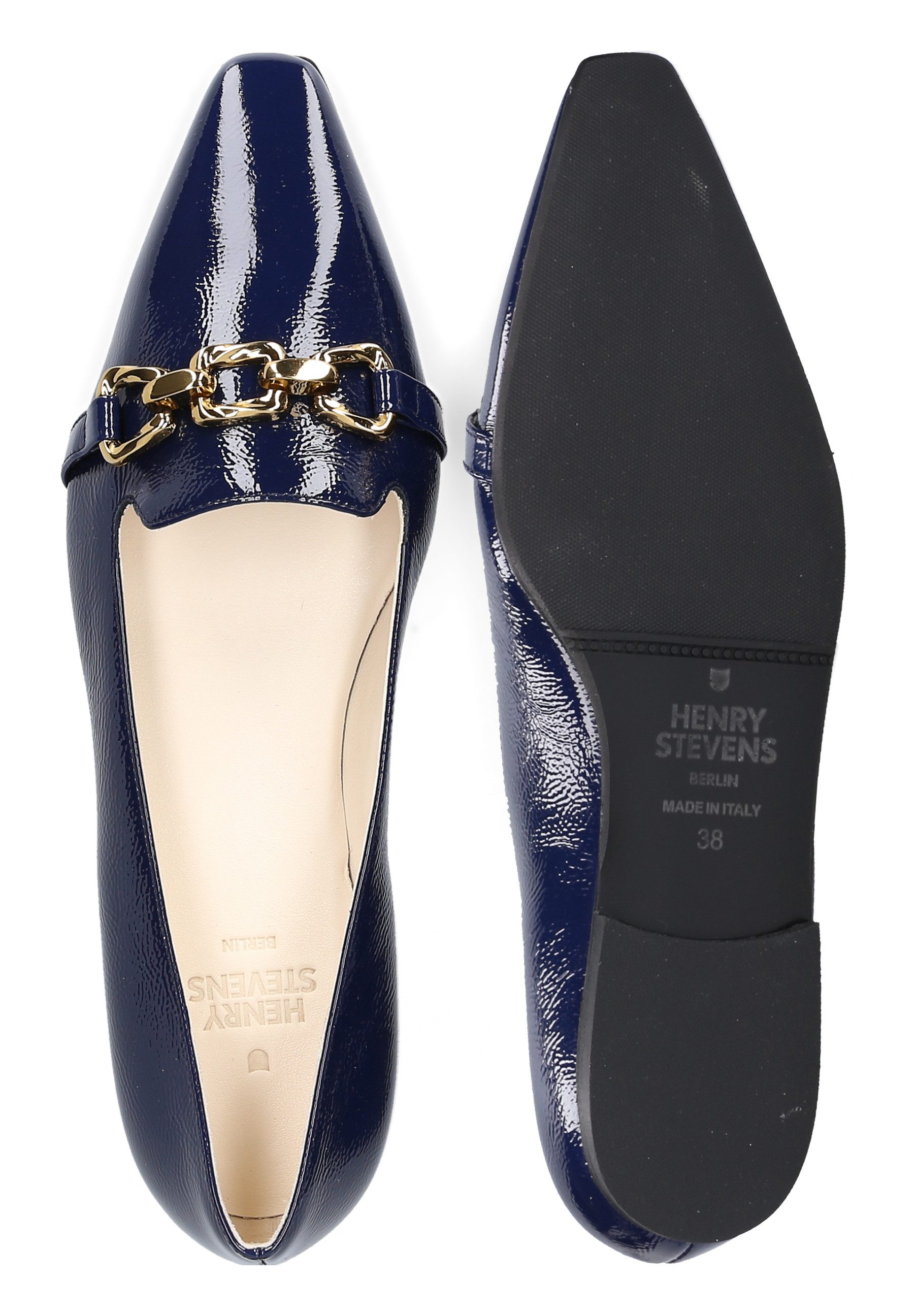 Henry Stevens Madison HVL Loafer Damen Slipper elegant handgefertigt, Lederschuh