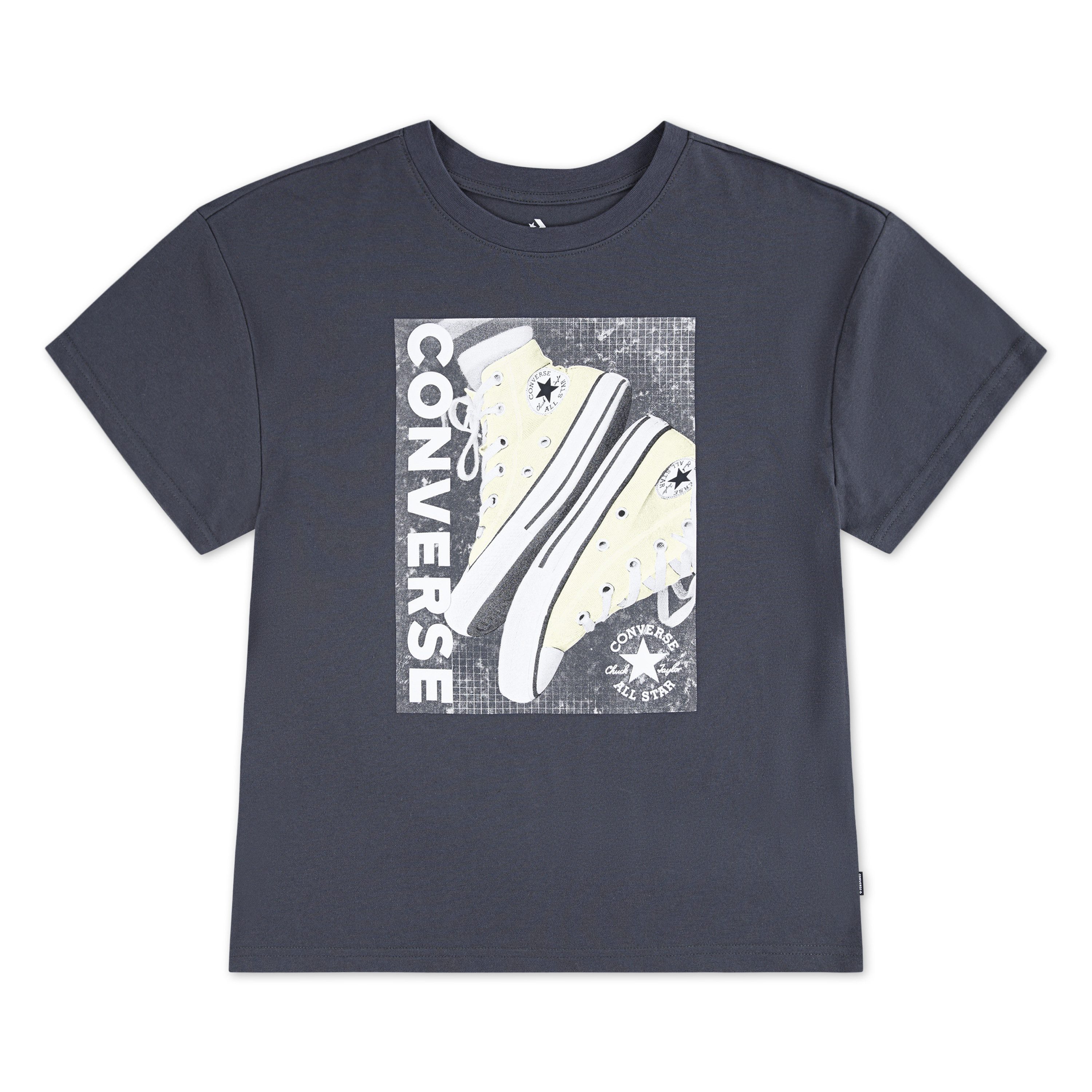 Converse T-Shirt CNVG SNEAKER GFX BF TEE Kurzarm-Design, aus Baumwolle und Polyester, mit Rundhalsausschnitt – Bild 2 von 4