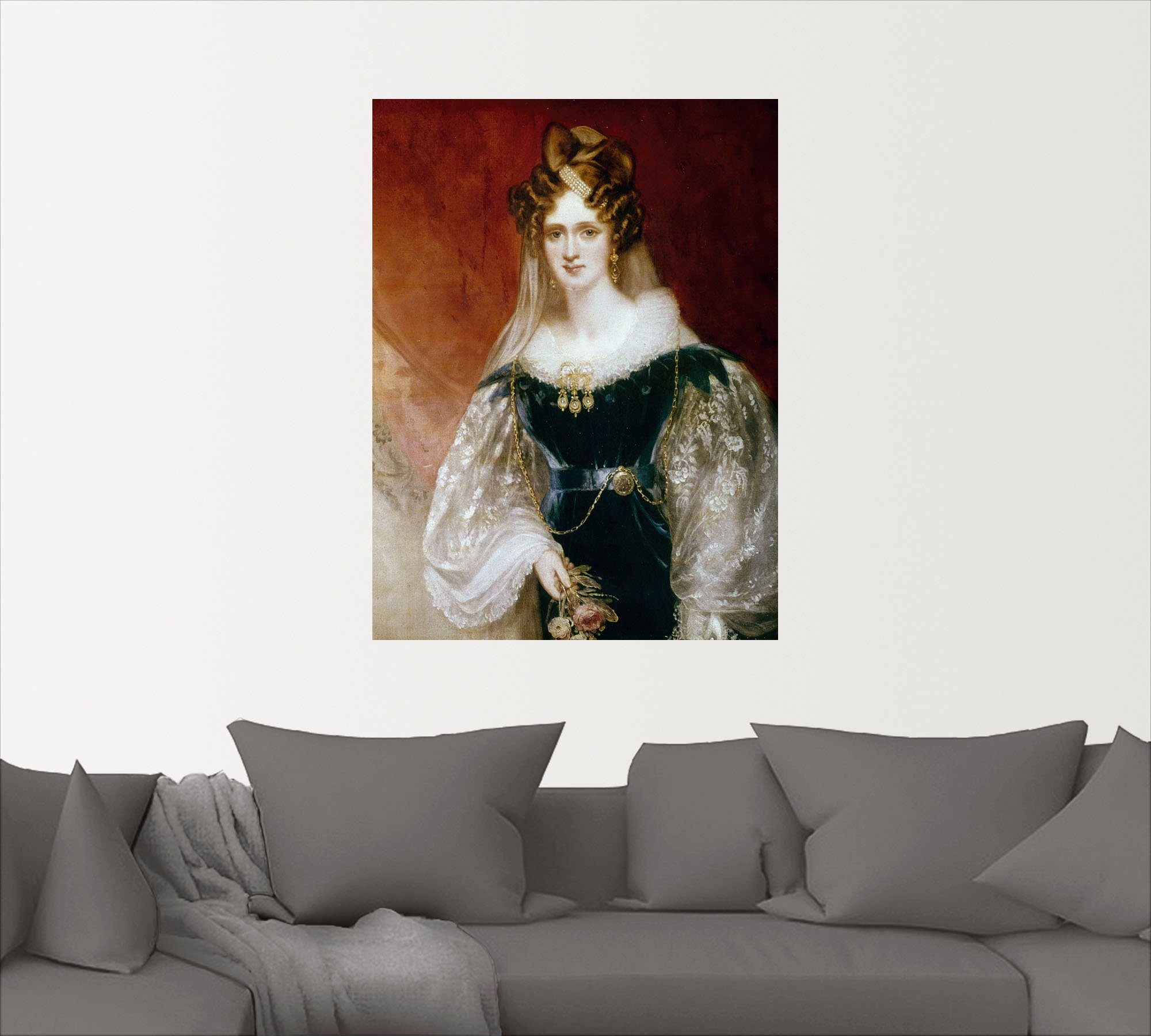 versch. Menschen als Artland Wandaufkleber Größen Leinwandbild, von Poster Wandbild 1831, Königin England, (1 St), Alubild, oder Adelaide in