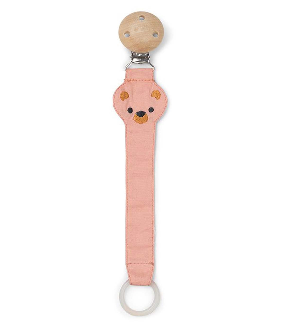 Franck & Fischer Schnullerbefestigung Franck & Fischer Schnullerkette Schnullerband Teddy Rose