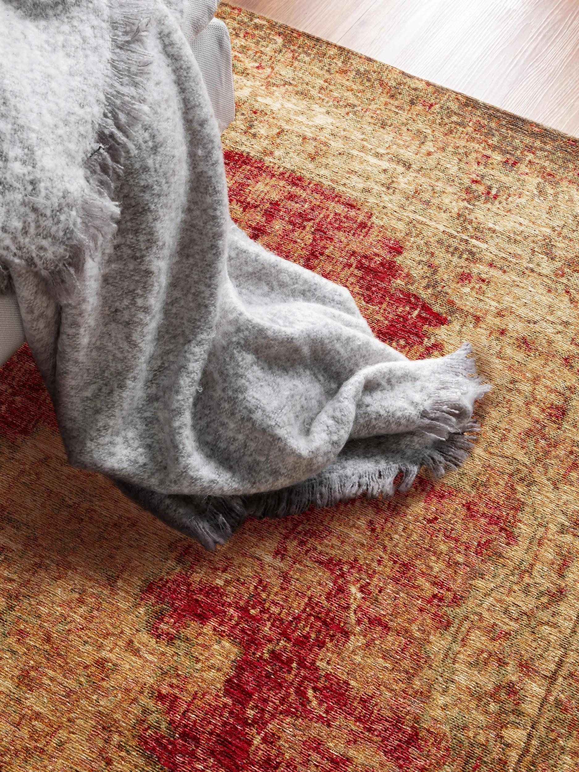 benuta Teppich Stay, rechteckig, Höhe: 5 mm, Wolle, Teppich Wohnzimmer, Schlafzimmer, Esszimmer, Flur, Hygge & Cozy