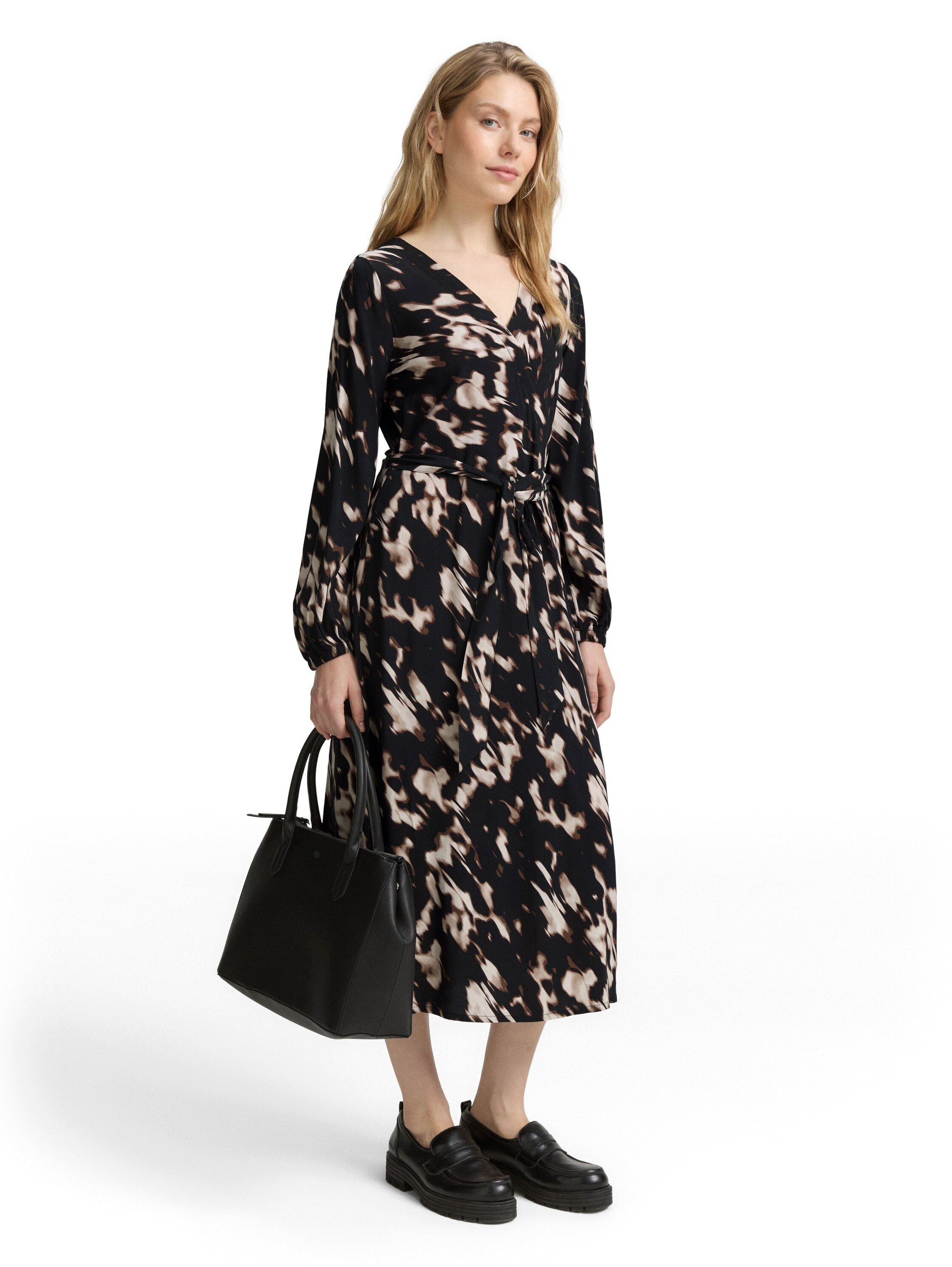 TOM TAILOR Wickelkleid mit Muster