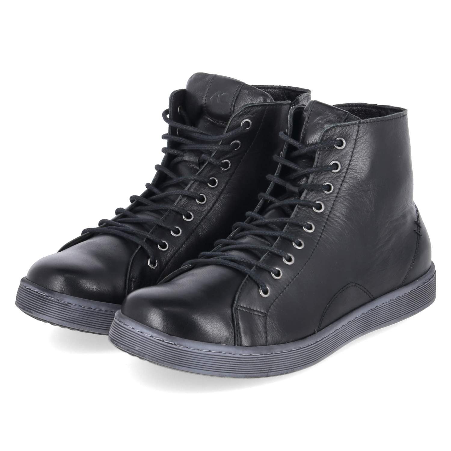 Andrea Conti 0344900-0002 Damen Glattleder black Schnürstiefel