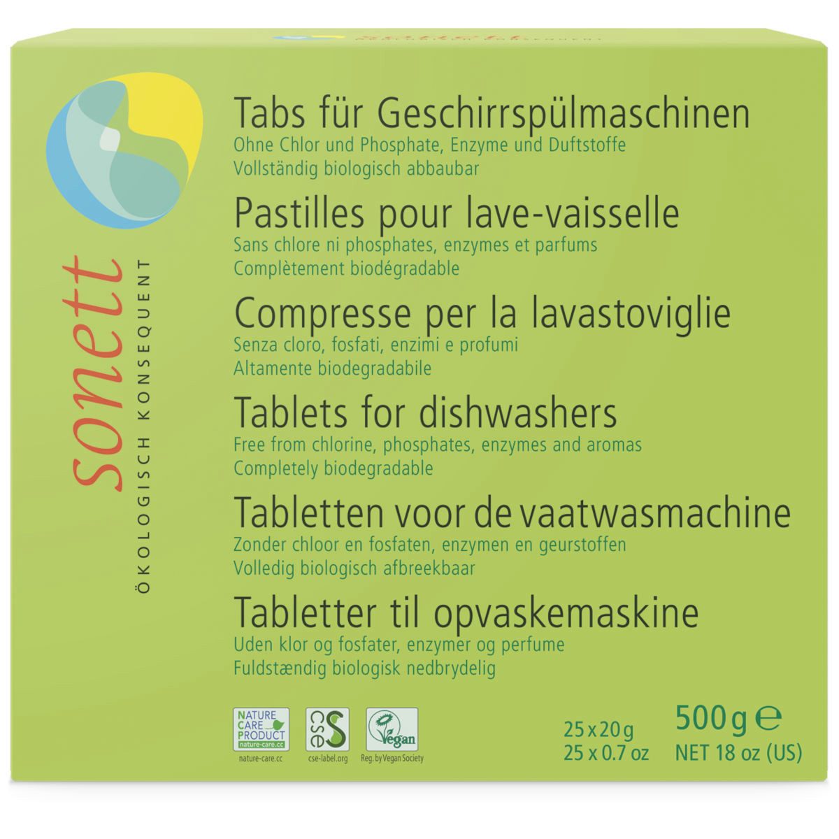 Sonett Tabs für Geschirrspülmaschinen 25 St. Geschirrspülmittel