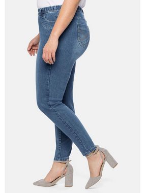 Sheego Stretch-Jeans Große Größen mit Gummibund und Gürtelschlaufen