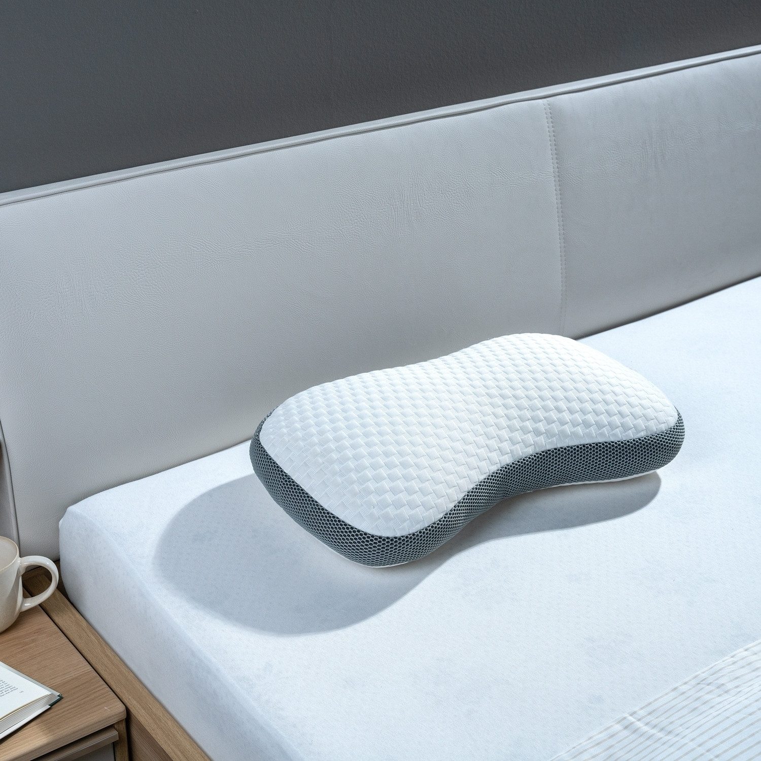 Sun Garden Schlafkissen ATON, 2er Set, B 60 x H 36 cm, Weiß, Füllung: Visko günstig online kaufen