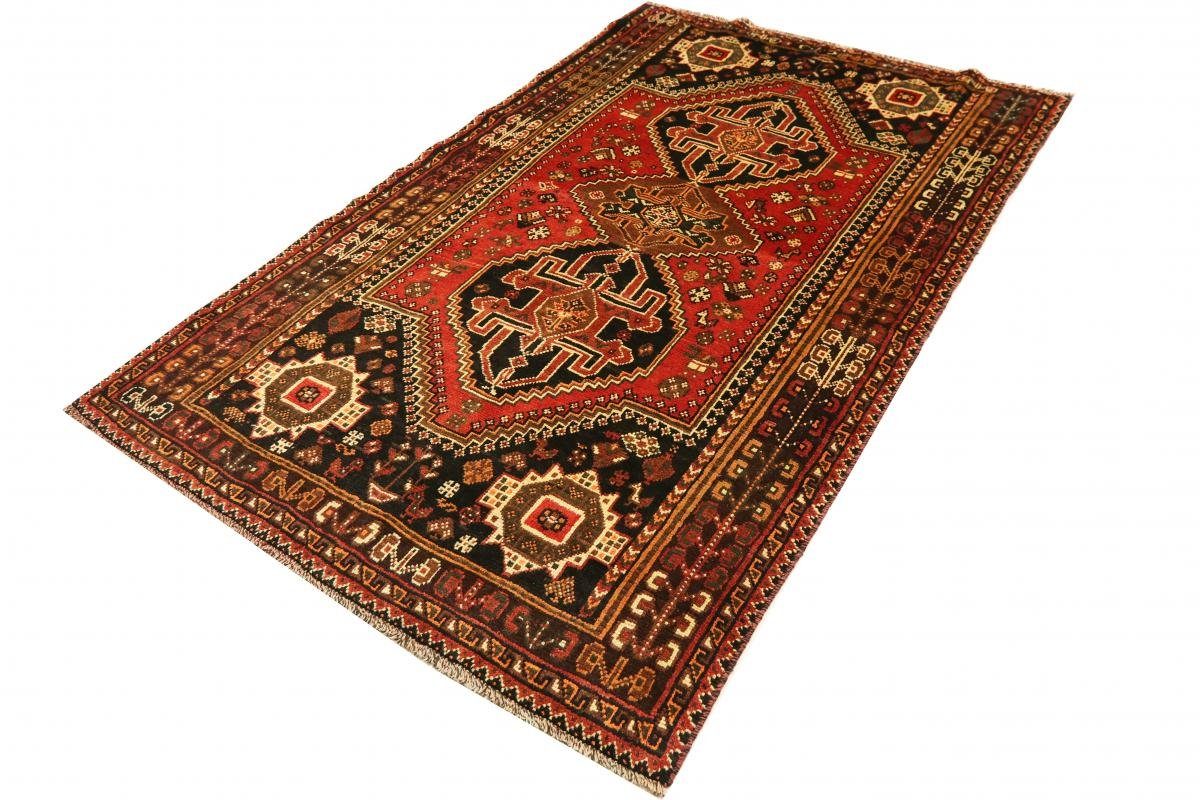 10 Handgeknüpfter Shiraz mm Nain / Perserteppich, Höhe: Trading, 164x254 rechteckig, Orientteppich Orientteppich